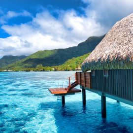 Luxury Overwater villa with lagoon and moutain view x jpeg