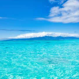 lagoon and view on Tahiti island x jpeg